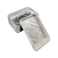 Barquette alimentaire oblongue en aluminium, écologique et infiniment recyclable, pour événements de restauration écoresponsable