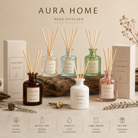 Diffuseur d'huiles essentielles personnalisé écologique, parfum pêche, sans flamme, élégant, inspiré d'Instagram, créatif pour la maison