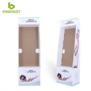 custom cardboard display stand with hook for daily concepts display retail