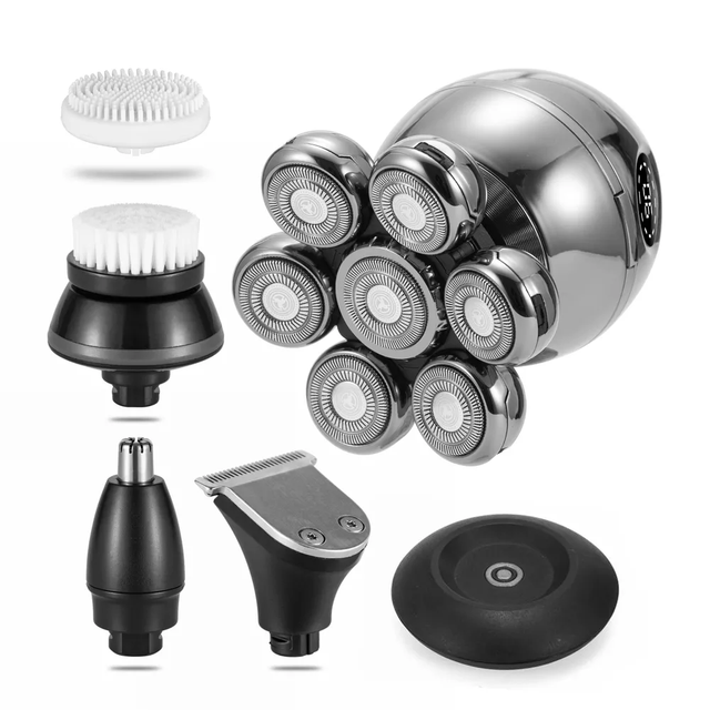 Heads Mens Bald Nose Barber Hair Razor Mini Waterproof Electric Shavers 2022 New Arrivals 7D 7 Rechargeable Portable 7 in 1 Usb