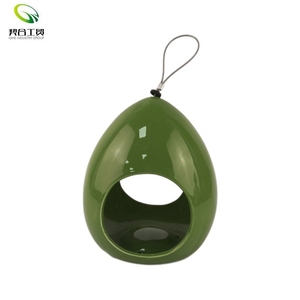 Céramique Coloré Bleu Mésange Oiseau Sauvage Robin Mangeoire Graine Glacée Noix Gel Oiseau Mangeoire pour Jardin Extérieur Suspendu - Product Image 1