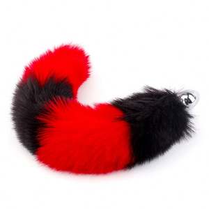 Kunstlicher Fuchschwanz Po Spielzeug Fälschung Pelz Analseinsatz Stopper Hinterhof Anus Stecker Erwachsenen <span class=keywords><strong>Sex</strong></span> Fetisch-Spiel für Männer Frauen Paare - Product Image 2