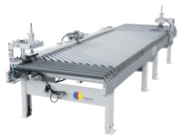 Ligne de production de chantournage TRANS-U, moteur 5,5 kW, machine à chanter le bois automatique haute efficacité pour panneaux à base de bois, 380V/440V