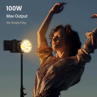 100w app Vlogging Kit contenu extérieur montage bowen lumière vidéo ZC-100 caméra vidéo cob lumière vidéo diffusion en direct TK lumière de remplissage