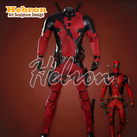 Ensemble de costumes de cosplay pour personnage de film, polyester élastique de haute qualité, pour hommes adultes # Vêtements moulants pour festival