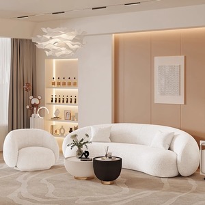 Bộ <span class=keywords><strong>sofa</strong></span> tiếp tân hình vòng cung Tùy chỉnh hình hạt điều nổi tiếng trên Internet cho khách sạn trung tâm mua sắm căn hộ nhỏ thiết kế khu vực nghỉ ngơi sáng tạo - Product Image 4