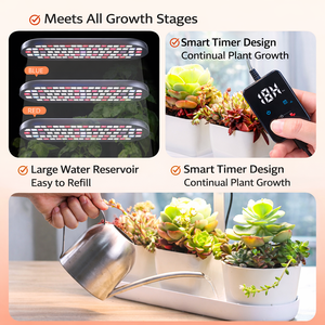 Jardinière d'intérieur <span class=keywords><strong>avec</strong></span> éclairage LED à spectre complet, contrôleur double mode, système intelligent de culture de plantes <span class=keywords><strong>avec</strong></span> réservoir d'eau - Product Image 5