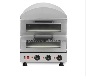 فرن كهربائي تجاري بوظيفة الخبز على طبقتين، تصميم قابل للفتح، سعة كبيرة، تحكم مزدوج في درجة الحرارة، فرن بيتزا - Product Image 5