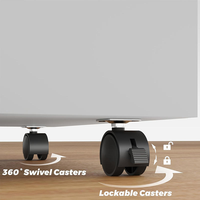 Meuble de rangement mobile moderne à 3 tiroirs en acier verrouillable, grande capacité, durable, pour chambre, bureau à domicile, hôtel, salle de sport, école, salon