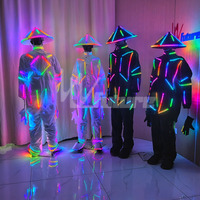 Ropa Luminosa LED de Estilo Artes Marciales de Hunan Future Creative Technology, Traje de Actuación de Artes Marciales Programable RGB