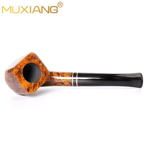 Briarwood Tobacco Pipe Bent Type Cumberland Vulcanized Rubber Mouthpiece Zhejiang Origin - Product Image 2