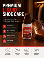 Hei Niu - Betún Transparente para Zapatos de Cuero Black Bull de 75 ml, Fácil de Limpiar, con Indicador de Líquido Restante
