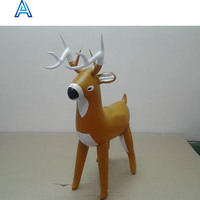 Fabriqué en Chine haute qualité durable vinyle PVC gonflable cerf cheval renne chèvre mouton vache modèle jouet