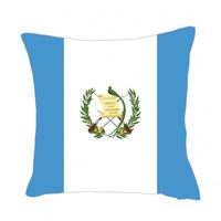 Coussin en toile de jute personnalisé avec drapeau de Guam pour la décoration de la maison et des sièges