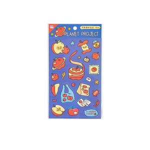 1 feuille/paquet d'autocollants Vitalité <span class=keywords><strong>Pomme</strong></span> <span class=keywords><strong>Verger</strong></span> Motif créatif Planificateur Bouteille d'eau Ordinateur DIY Décoration Collage - Product Image 5