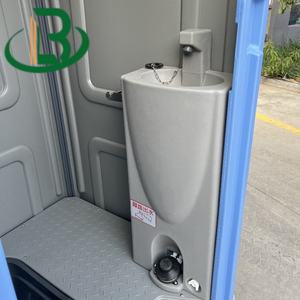 Toilettes mobiles préfabriquées de luxe pour le camping en Chine, toilettes portables d'extérieur en plastique et toilettes à la turque avec douche pour événements, en <span class=keywords><strong>location</strong></span>, en promotion - Product Image 4