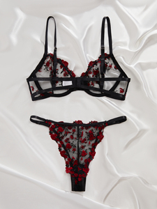 Lingerie Seksi Baru Wanita Pakaian Dalam Bra Celana Dalam Set Renda Lingerie Seksi Dewasa - Product Image 5