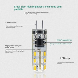 Mini lampe LED G4 en forme de maïs, lumière du jour, économie d'énergie, en plastique, éclairage de décoration intérieure à 360 degrés, télécommande, 2400lm - Product Image 4