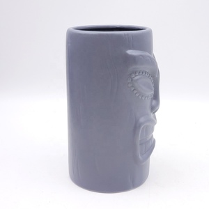 Mug Tiki en Céramique Perlée Mate, Design <span class=keywords><strong>Original</strong></span> Fait Main Hawaïen, Vente en Gros Personnalisée pour Cocktails - Product Image 4