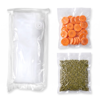 Sacs de mise sous vide réutilisables de qualité alimentaire sans BPA, grands 21*22CM, thermoscellables, étanches aux fuites et aux odeurs, pour congélateur, micro-ondes et gâteaux