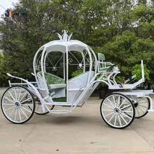 Chine Usine Ferronnerie Creuse Citrouille Chariot Ferronnerie Art Fabricant de voitures Calèche électrique à <span class=keywords><strong>vendre</strong></span> - Product Image 4
