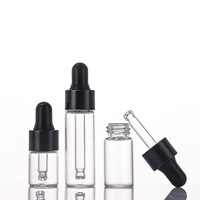 Botol Minyak Esensial Kaca Mini Transparan Grosir 2ml 3ml 5ml 10ml Botol Esens Botol Kosmetik Kaca