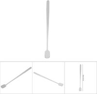 Cuillère à mélanger les bougies en acier inoxydable de 17 cm à long manche pour mélanger la cire, le café, le thé, les bougies (1 pièce)