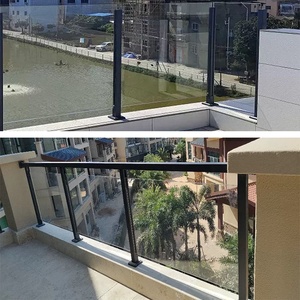 Sistemas <span class=keywords><strong>de</strong></span> barandillas <span class=keywords><strong>de</strong></span> vidrio para poste, balcón, privacidad, valla segura, Villa, apartamento, construcción, Balcón <span class=keywords><strong>de</strong></span> aluminio, barandillas <span class=keywords><strong>de</strong></span> porche personalizadas - Product Image 2