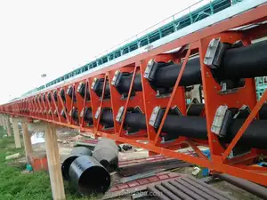 Environmentally Friendly Continuous Conveyor Belt Bulk Material Transport Moulding Processing Service External Pollution Cut-Off