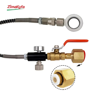Adaptateur de recharge CO2 Zimakyfa en acier inoxydable noir 2000 PSI, populaire et fiable, pour raccord rapide Sodastream - Product Image 6
