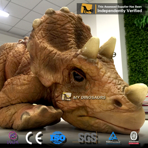 หุ่นไดโนเสาร์ไทรเซราทอปส์ขนาดเล็ก คุณภาพสูง แบบกำหนดเอง สวยงาม น่ารัก ยอดนิยมจาก Z <span class=keywords><strong>My</strong></span> Dino - Product Image 4