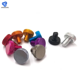สกรูหัวจมอลูมิเนียม สีดำ สำหรับคอมพิวเตอร์ พีซี สแตนเลส ทองเหลือง พลาสติก ไนลอน แบบหมุนได้ 1420  ขนาด M3 M4 M6 M12 M25  แบบมีลายกันลื่น - Product Image 2