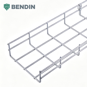 Factory Supply Hot Dipped Galvanized Carbon Steel Mesh Tray Good Heat Dissipation Custom Width Shopping Mall Cable <strong>Management</strong> - Product Image 1