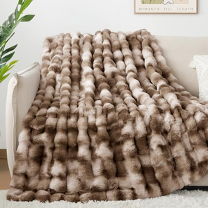 Hot Sale Luxury Faux Fur Plush Soft Warm Throw <b>Blanket</b> Home Sofa Bed Room Cozy Minky <b>Blanket</b> for Winter - Product Image 3