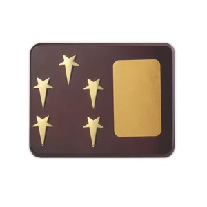 Placa de 5 estrellas corporativa hecha a mano de suministro directo de fábrica para conmemorar logros corporativos excepcionales disponibles en venta - Product Image 1