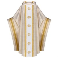 Vêtements liturgiques unisexes pour prêtres catholiques, chasuble élégante, costume de clergé, robe à col, manteau de prêtre, polyester, style médiéval