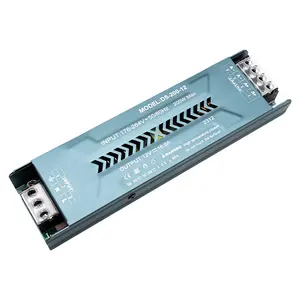 High Quality Ultra Thin Indoor AC DC Slim Constant Voltage Smps 12v 24v 100w 200w 300w 400w Led Strip Switching Power Supply