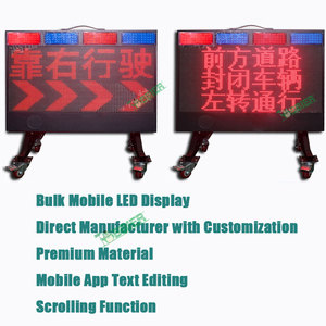 Outdoor-Autobahn-Aluminium Wasserdichtes IP65 24V 185W Schwarzes Variables Solar-<span class=keywords><strong>LED</strong></span>-Digitalanzeige-Verkehrsschild - Product Image 4