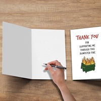 Cartes de vœux personnalisables en usine, DIY, pour anniversaires et fêtes, pliables, en papier offset, imprimables, avec impression offset