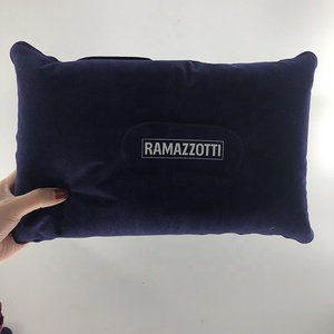 Alta calidad logotipo personalizado Flocado de PVC inflable de viaje cuello almohada <span class=keywords><strong>para</strong></span> la venta - Product Image 1