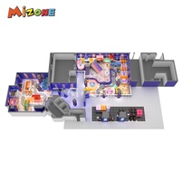 Équipement de terrain de jeux intérieur Mizone, ensemble de jeux souples, manèges de parc à thème, aire de jeux intérieure pour enfants