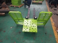 Fourche à palettes pour excavatrice avec logo personnalisé, fourche pour engins de construction, service OEM