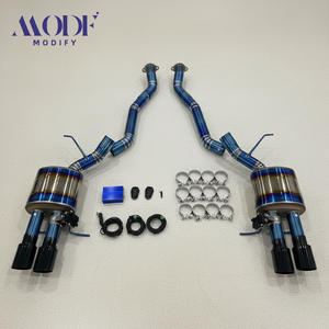 Sistema de Escape de Titanio para <span class=keywords><strong>BMW</strong></span> <span class=keywords><strong>M6</strong></span> E61V10 5.0L <span class=keywords><strong>V10</strong></span>, Escape de Carreras de Alto Rendimiento con Tubo en X y Silenciadores - Product Image 3