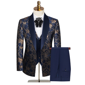 <span class=keywords><strong>Traje</strong></span> de negocios de Jacquard de tres piezas para <span class=keywords><strong>hombre</strong></span>, de talla grande, transpirable, antiarrugas, impermeable, europeo, americano, transfronterizo - Product Image 3