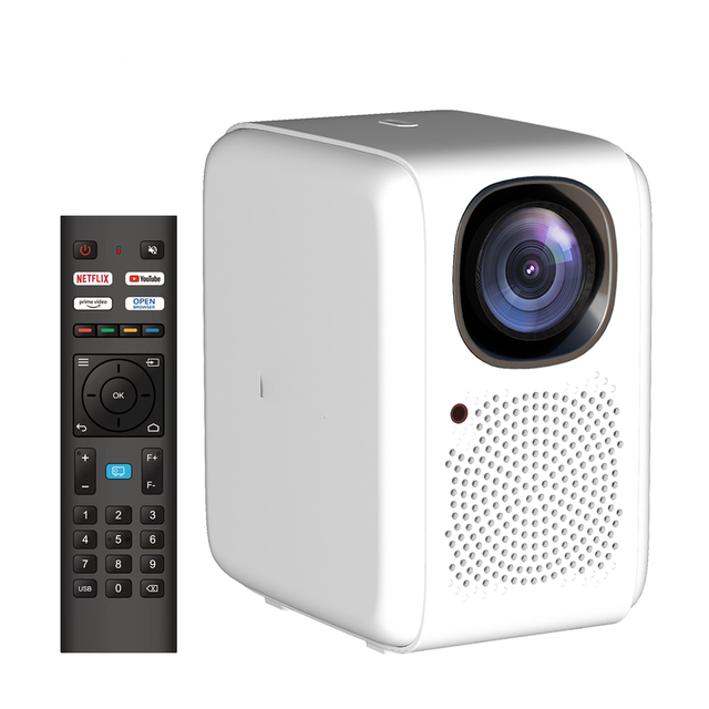 Factory Supply 400 ANSI Lumens Brightness Android 10 4K Full HD 1080P Video Google Certified Hako Mini PL4 LCD Projector