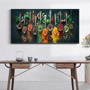 Estilo moderno fruta uva café pared <span class=keywords><strong>arte</strong></span> Digital impreso lienzo impresión cocina <span class=keywords><strong>arte</strong></span> pintura precio al por mayor - Product Image 4