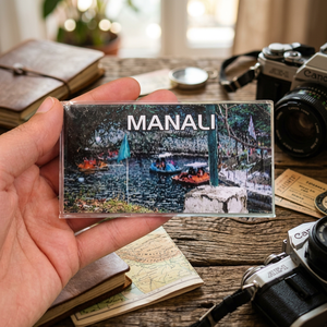 Imán Decorativo para Refrigerador con Diseño de Manali, Recuerdo Turístico del Himalaya, Ideal para Regalos en Tiendas de Viajes - Product Image 2
