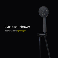 Panneau de douche noir pour salle de bain mural direct d'usine TIEMA