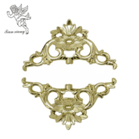 Fleur 6 #   Paire de tournesols dorés style américain pour adulte, décoration florale funéraire, accessoires de cercueil, fournitures funéraires