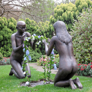 Sculpture moderne en bronze sur mesure MALTON représentant un <span class=keywords><strong>homme</strong></span> <span class=keywords><strong>et</strong></span> une <span class=keywords><strong>femme</strong></span> <span class=keywords><strong>nus</strong></span>, avec technique de moulage pour la décoration de jardin <span class=keywords><strong>et</strong></span> de parc - Product Image 3